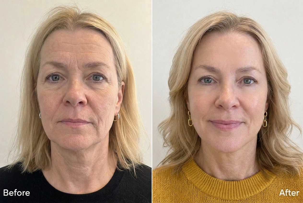 Before and after result 1